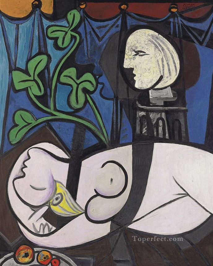Hojas verdes desnudas y busto 1932 Pablo Picasso Pintura al óleo